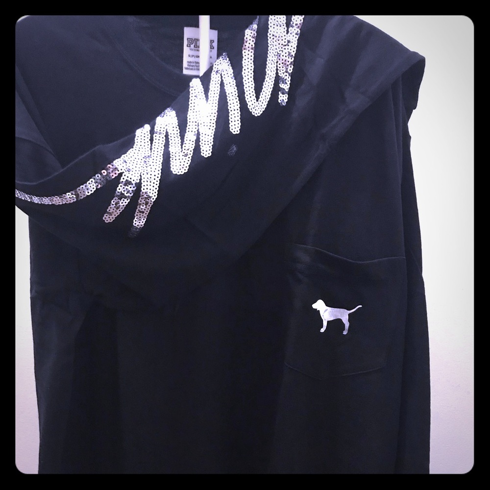 Victoria’s Secret Pink Bling Campus Tee Halloween